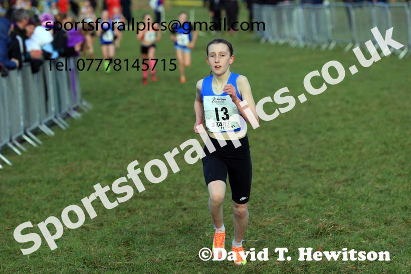 Girls Under-13s 2024 Northern Cross Country Champs., Sedgefield. Photo: David T. Hewitson/Sports for All Pics